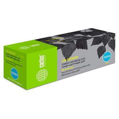 Картридж лазерный CACTUS (CS-CE322A) для HP LaserJet M1415FN/FNW/CP1525N, желтый, ресурс 1300 стр. (арт. 362062)