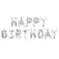 Шары воздушные НАБОР ДЛЯ ДЕКОРА "Happy Birthday", 52 шара, серебро/золото/черный, BRAUBERG, 591898 (арт. 591898)