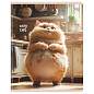 Тетрадь 48л., А5, клетка BG "Cozy cat", выборочный лак (арт. 382146)