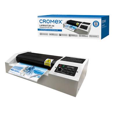 Ламинатор CROMEX (КРОМЕКС) FGK-230L, формат А4, толщина пленки 60-250 мкм, скорость 50 см/мин, 533123 (арт. 533123)