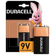 Батарейка DURACELL Basic ОРИГИНАЛ, 6LR61 (КРОНА), алкалиновая, 1 шт., 9 В, блистер (арт. 450427)