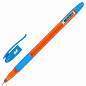 Ручка шариковая масляная с грипом BRAUBERG GLASSY SKY BLUE, СВЕТЛО-СИНЯЯ, узел 0,7 мм, линия письма 0,35 мм, 144107 (арт. 144107)