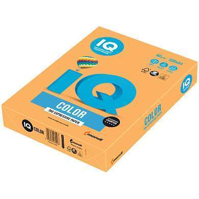 Бумага IQ "Color neon" А4, 80г/м2, 500л. (оранжевый неон) (арт. 083747)