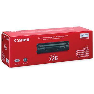 Картридж лазерный CANON (728) MF4410/4430/4450/4550dn/4570dn/4580dn, оригинальный, ресурс 2100 стр., 3500B010 (арт. 360867)