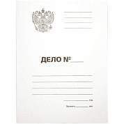 Папка-обложка OfficeSpace "Дело", Герб России, картон немелованный, 300г/м2, белый, до 200л. (арт. 257314)