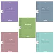 Тетрадь обложка пластик, 24л. клетка, HATBER, Color Set (микс в спайке), 092030, 24Т5В1пл (арт. 107670)