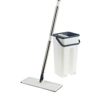Комплект для уборки OfficeClean Professional, швабра, ведро 6 л., двухкамерное с отжимом, насадка МОП (арт. 374086)