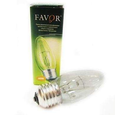 Favor B36 E27 40W свеча прозрачная (Калашников) (арт. 427108)