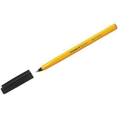 Ручка шариковая Schneider "Tops 505 F" черная, 0,8мм, оранжевый корпус (арт. 255648)