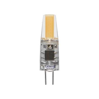 General G4 220V 3W 2700K 2K 37,5x10 COB силикон BL5 (цена за 1шт.) 651800 (арт. 612976)