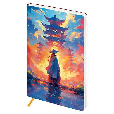 Ежедневник недатированный, А5, 136л., мягкий переплет, кожзам, BG "Anime. Sensei" (арт. 370250)