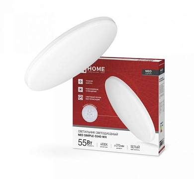 ASD/InHome светильник светодиодн. декоративный 55W(4400lm) 4000K 4K 375x59 IP40 NEO SIMPLE 0811 (арт. 934198)