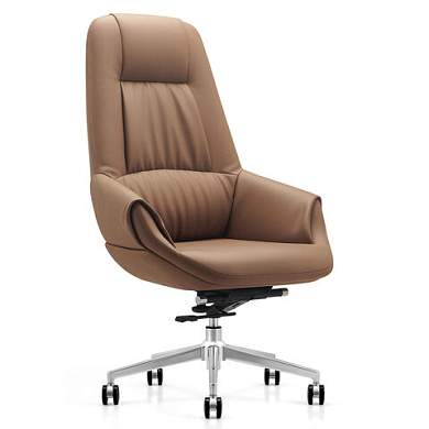 Кресло HAWASAN (ХАВАСАН) PREMIUM EX-810, хромированная сталь, экокожа, коричневое, 533236 (арт. 533236)