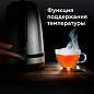 Чайник BQ (БИ-КЬЮ) KT1724SW, 1,7 л, 2200 Вт, закрытый нагревательный элемент, ТЕРМОРЕГУЛЯТОР, стальной, 86189269 (арт. 457554)