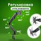 Кронштейн для монитора настольный VESA 75х75, 100х100, 17"-27", до 7 кг, SONNEN MOTION, 455944 (арт. 455944)