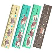 Линейка пластиковая 15 см BRAUBERG "CUTE CATS", с принтом, ассорти, 210865 (арт. 210865)