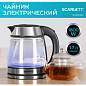 Чайник SCARLETT SC-EK27G54, 1,7 л, 1800 Вт, закрытый нагревательный элемент, стекло, стальной (арт. 457213)