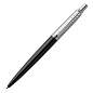 Ручка шариковая PARKER "Jotter Core Bond Street Black CT", корпус черный, детали хром, синяя, 1953184 (арт. 142381)