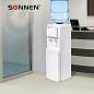 Кулер для воды SONNEN FSE-02i, напольный, НАГРЕВ/ОХЛАЖДЕНИЕ ЭЛЕКТРОННОЕ, шкаф, 2 крана, белый, 455742 (арт. 455742)
