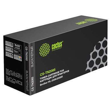 Картридж лазерный CACTUS (CS-TN2085) для BROTHER HL-2035R, ресурс 1500 страниц (арт. 362690)