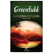 Чай листовой GREENFIELD "Golden Ceylon" черный цейлонский крупнолистовой 200 г, 0791-10 (арт. 621973)