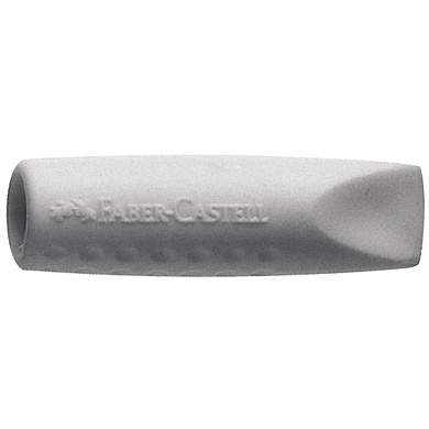 Набор ластиков-колпачков Faber-Castell "Grip 2001" 2шт., трехгранные, серые, пакет (арт. 290370)