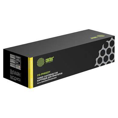 Картридж лазерный CACTUS (CS-PH6022Y) для XEROX Phaser 6020/6022/WC 6025/6027, желтый, ресурс 1000 стр. (арт. 362594)