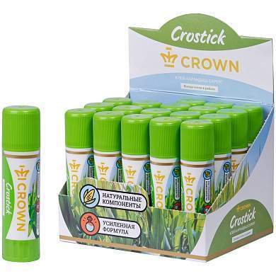 Клей-карандаш Crown "Expert", 15г, ПВП (арт. 207878)