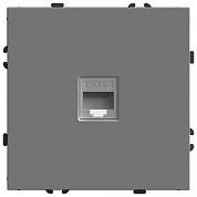 Stekker ЭМИЛИ мех. роз. комп. СУ 1мест. RJ-45 платиново-серый, soft touch RST00-5117-10 49951 (арт. 907446)