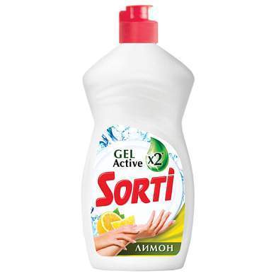 Средство для мытья посуды 450 мл, SORTI "Лимон", 1098-3 (арт. 605058)