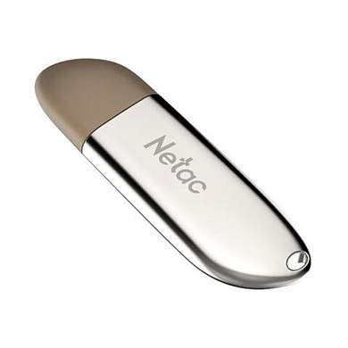 Флеш-диск 16 GB NETAC U352, USB 2.0, металлический корпус, серебристый, NT03U352N-016G-20PN (арт. 513695)