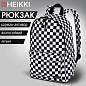 Рюкзак HEIKKI POSITIVE (ХЕЙКИ) универсальный, карман-антивор, Black and White, 42х28х14 см, 272543 (арт. 272543)