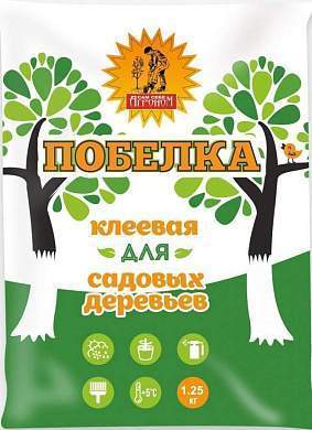 Побелка садовая клеевая 1250гр. сухая Сам себе агроном Агроснабритейл (краска) (арт. 833181)