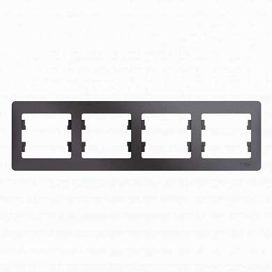 Schneider GLOSSA рамка СУ 4 мест. графит (горизонт.) GSL001304 (арт. 678366)