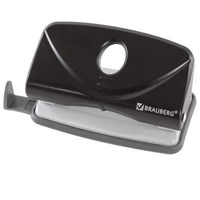 Дырокол BRAUBERG "Original", до 10 листов, черный, 222537 (арт. 222537)