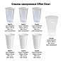 Стаканы одноразовые OfficeClean 200мл, набор 3000шт.(30уп. по 100шт.), бюджет, ПП, прозрач, хол/гор (арт. 306576)