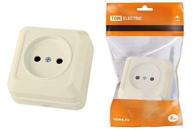 TDM Ладога роз. ОУ 1 мест. 10А сл. кость. керамика (10!) SQ1801-0210 (арт. 580284)