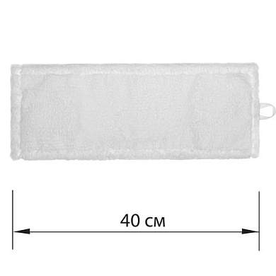 Насадка МОП плоская для швабры/держателя 40 см, уши/карманы (ТИП У/К), микрофибра, LAIMA EXPERT, 605311 (арт. 605311)