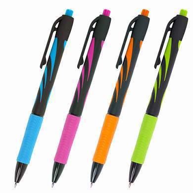 Ручка шариковая автоматическая BRAUBERG ULTRA-RT NEON, СИНЯЯ, 0,7 мм, линия 0,35 мм, 143932 (арт. 143932)