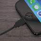 Кабель USB2.0-Lightning, 1 м, SONNEN, медь, для передачи данных и зарядки, черный, 513116 (арт. 513116)