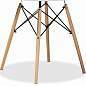 Стол обеденный BRABIX "Eames T-01", круглый, диаметр 80 см, опоры дерево, белый, 532633 (арт. 532633)