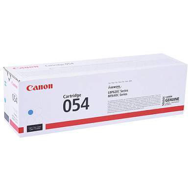 Картридж лазерный CANON (054C) для i-SENSYS LBP621Cw/MF641Cw/645Cx, голубой, ресурс 1200 страниц, оригинальный, 3023C002 (арт. 363486)