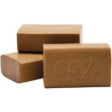 Мыло хозяйственное 65%, 200 г, ММЗ, без упаковки (арт. 607638)