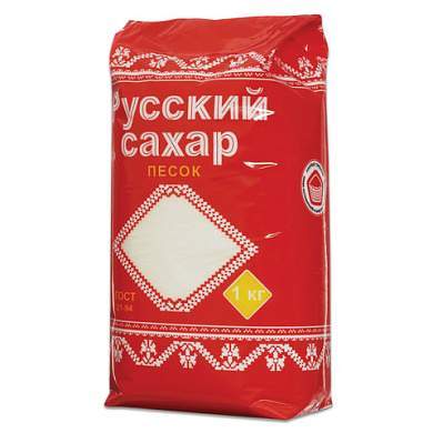 Сахарный песок РУССКИЙ 1 кг (арт. 621107)