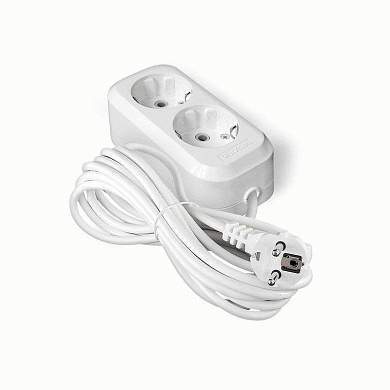 UNIVersal сет. удл. ПВС 3х1 2 роз. 5 м 13А земля (корпус ABS) E-302 1974 (арт. 337420)