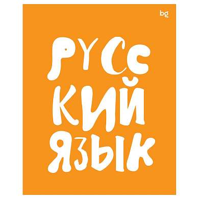 Тетрадь предметная 48л. BG "Домино" - Русский язык, пластиковая обложка (арт. 363387)