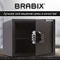 Сейф мебельный BRABIX "SF-280EL", 280х350х300 мм, электронный замок, черный, 291149, S103BR212414 (арт. 291149)