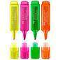 Набор текстовыделителей Faber-Castell "46 Superfluorescent" 4 флуоресцентных цв., 1-5мм, пластик. уп (арт. 286175)