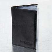 Обложка для автодокументов натуральная кожа галант, "DOCUMENTS", черная, BRAUBERG, 237208 (арт. 237208)