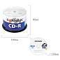 Диски CD-R SONNEN 700 Mb 52x Cake Box (упаковка на шпиле), КОМПЛЕКТ 50 шт., 512570 (арт. 512570)
